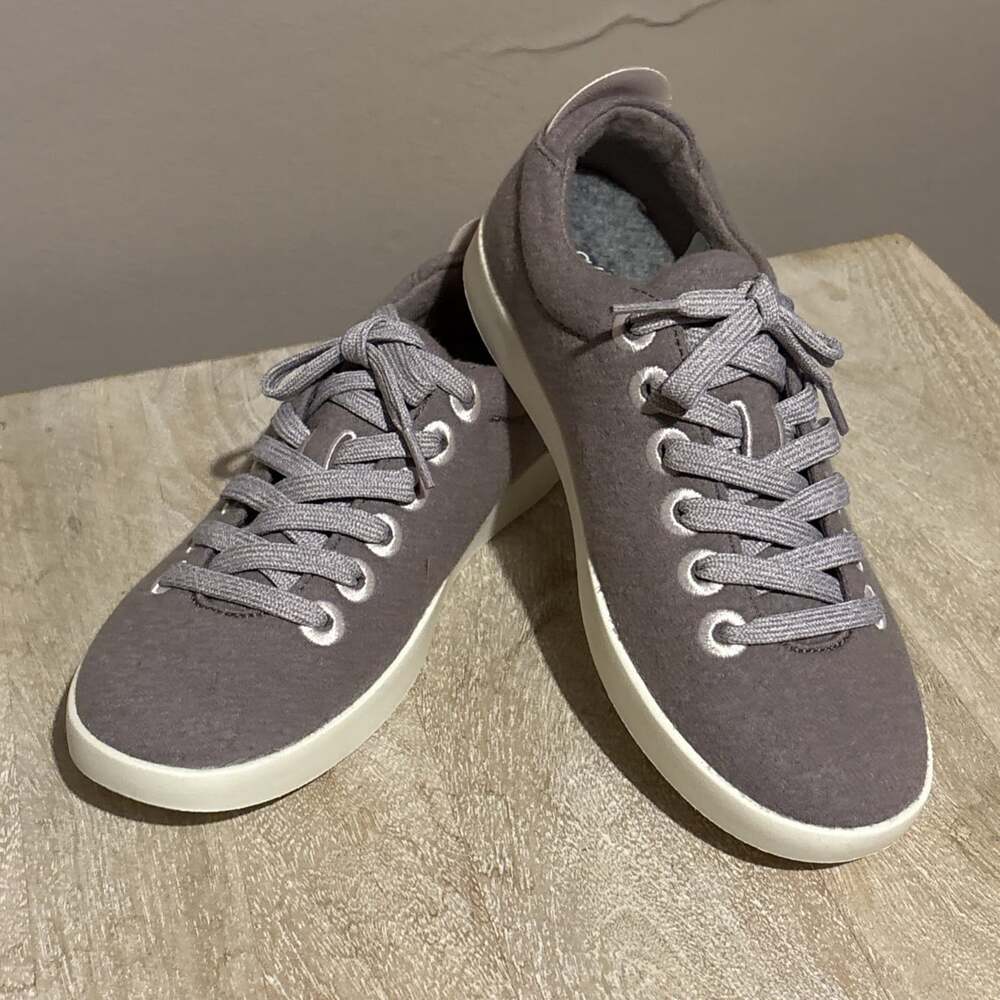 Allbirds Womens Wool Pipers Sneakers In Hazy Mauve (purple) Size 6